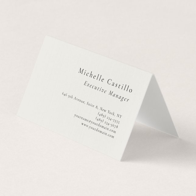 Professionell minimalistisk modern enkel premium l visitkort (Framsida)