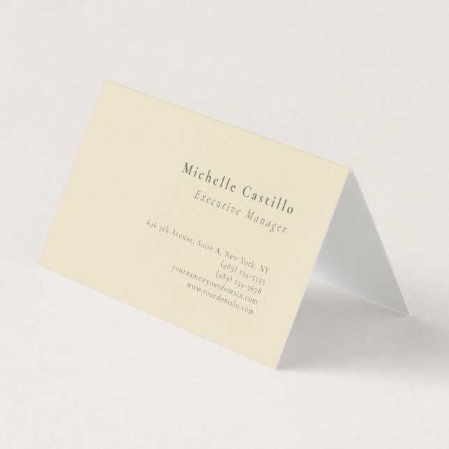 Professionell minimalistisk modern enkel premium l visitkort (Framsida)