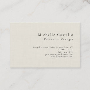 Professionell minimalistisk modern enkel premium l visitkort