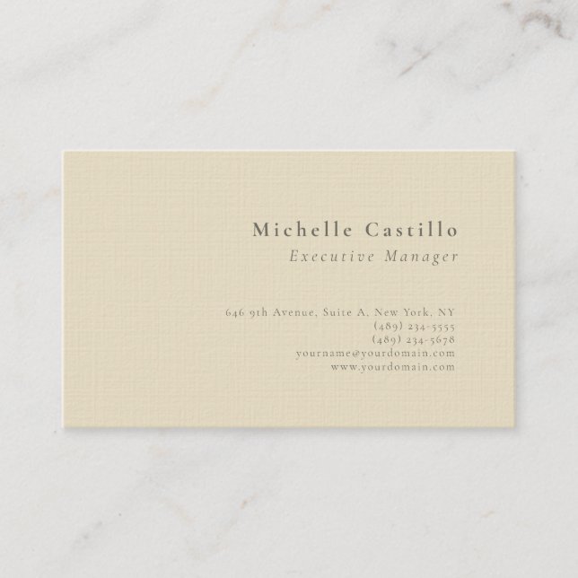Professionell minimalistisk modern enkel premium l visitkort (Framsida)