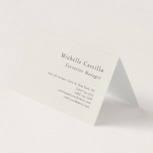 Professionell minimalistisk modern enkel premium l visitkort