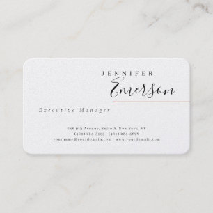 Professionell minimalistisk modern enkel premium p visitkort