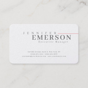 Professionell minimalistisk modern enkel premium p visitkort