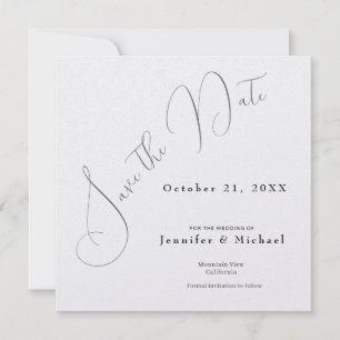 Professionell minimalistisk modern enkel spara datumet