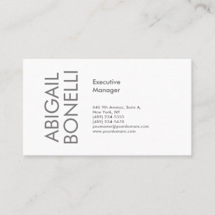 Professionell minimalistisk modern enkel visitkort