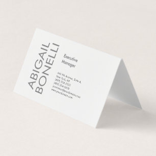 Professionell minimalistisk modern enkel visitkort
