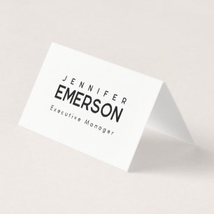 Professionell minimalistisk modern enkel visitkort