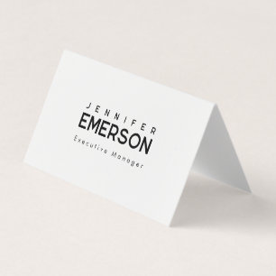 Professionell minimalistisk modern enkel visitkort