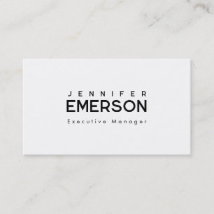 Professionell minimalistisk modern enkel visitkort