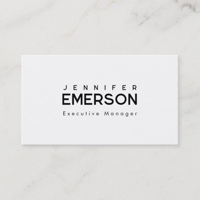 Professionell minimalistisk modern enkel  visitkort (Framsida)
