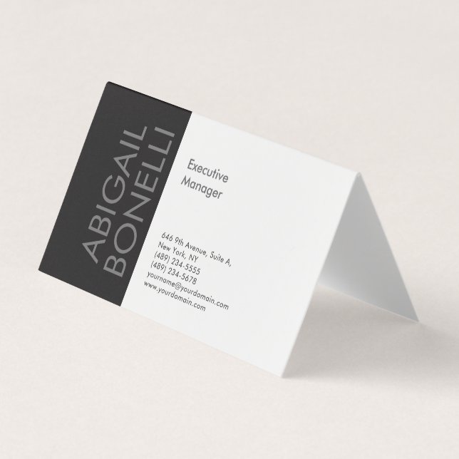 Professionell minimalistisk modern enkel visitkort (Framsida)