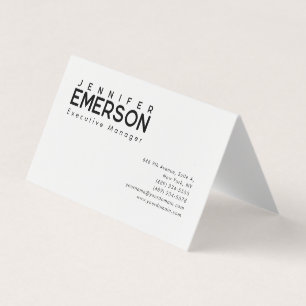 Professionell minimalistisk modern enkel visitkort