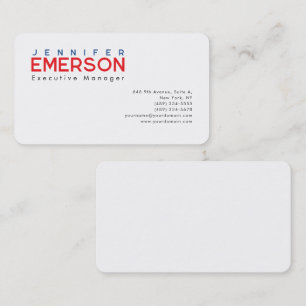 Professionell minimalistisk modern enkel visitkort