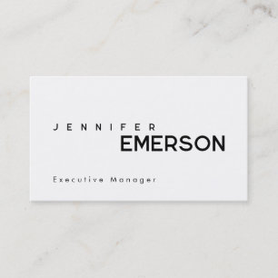 Professionell minimalistisk modern enkel visitkort