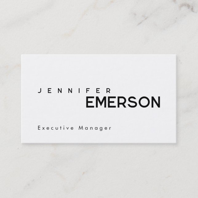 Professionell minimalistisk modern enkel  visitkort (Framsida)