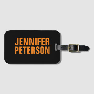 Professionell minimalistisk modern fet orange svar bagagebricka