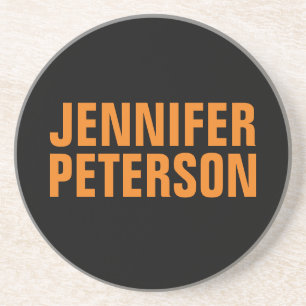 Professionell minimalistisk modern fet orange svar underlägg