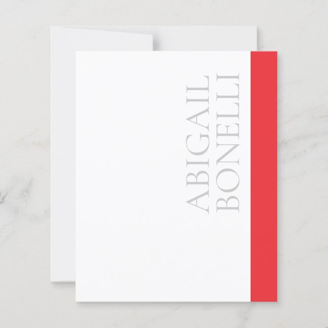 Professionell minimalistisk modern grå röd vit (Framsida)