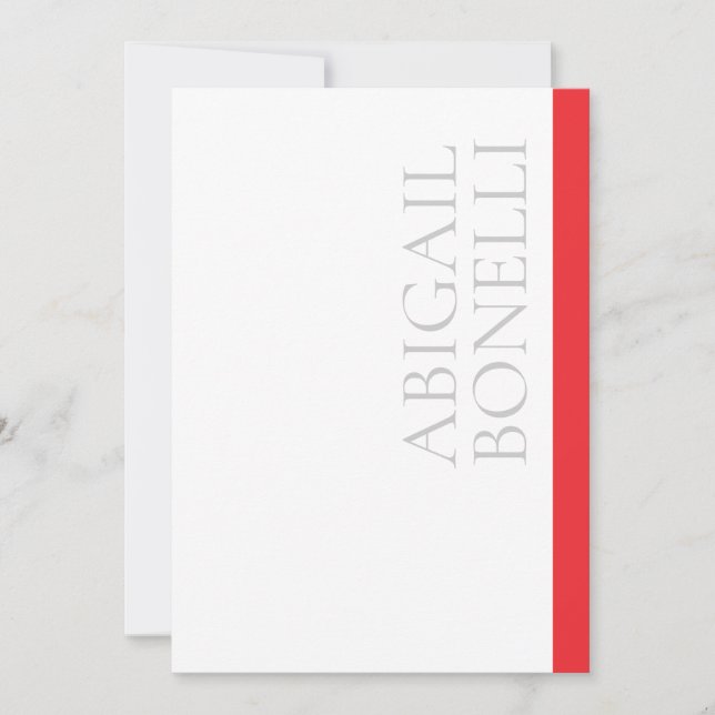 Professionell minimalistisk modern grå röd vit (Framsida)
