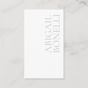 Professionell minimalistisk modern grå vit tilläggskort