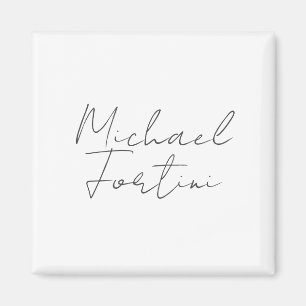 Professionell minimalistisk modern grått vit magnet