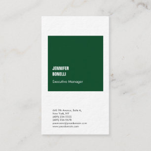 Professionell minimalistisk modern grönt av skog v visitkort