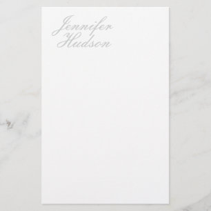 Professionell minimalistisk modern kalligrafi namn brevpapper