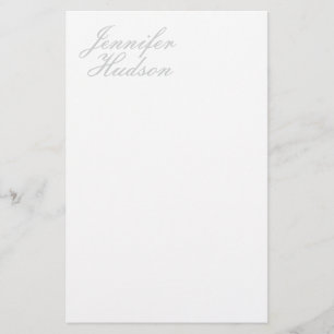 Professionell minimalistisk modern kalligrafi namn brevpapper
