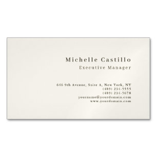 Professionell minimalistisk modern magnetiska visitkort