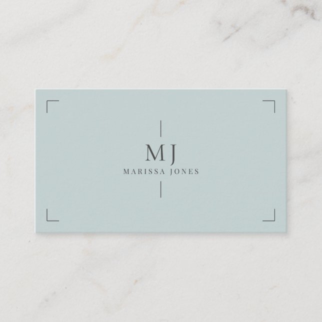 Professionell - minimalistisk, modern, monogram, d visitkort (Framsida)