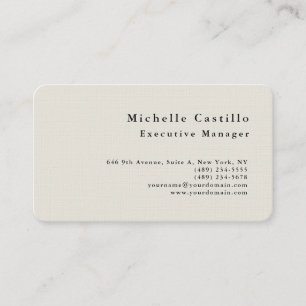 Professionell - minimalistisk Modern Plain Premium Visitkort