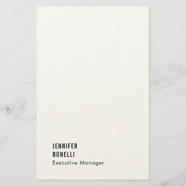 Professionell minimalistisk modern trendig brevpapper (Framsida)