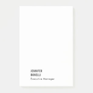 Professionell minimalistisk modern trendig post-it block