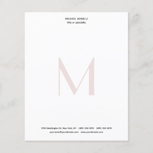 Professionell Minimalistisk monogrammad Pappra Lak