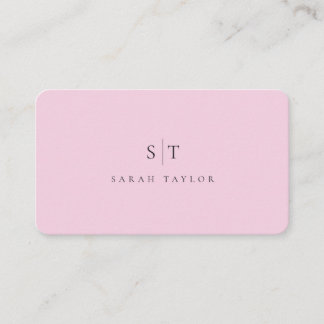 Professionell Minimalistisk Ren Monogram Företagsk Visitkort