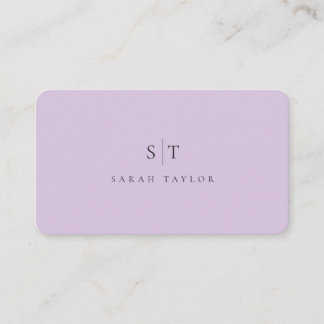 Professionell Minimalistisk Ren Monogram Företagsk Visitkort