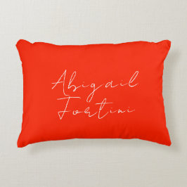 Professionell minimalistisk röd, modern prydnadskudde