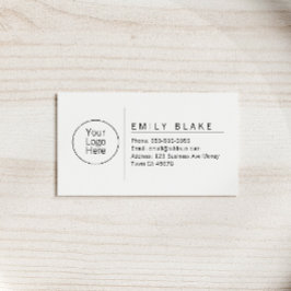 Professionell minimalistisk visitkort