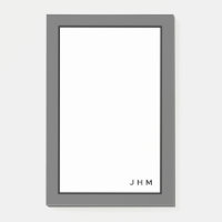 Professionell Minimalistiskt Grått | Monogram