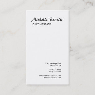 Professionell - minimalistiskt svart och vitt, mod visitkort