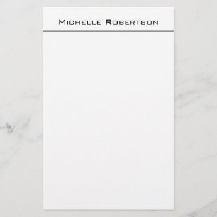 Professionell - minimalistiskt vanligt enkelt Mode Brevpapper