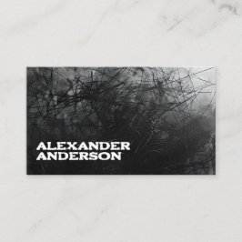 Professionell - minimalt svart skript visitkort
