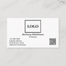 Professionell Modern Add Logotyp och QR-kod