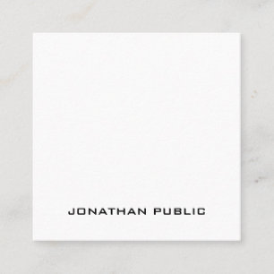 Professionell Modern Aesthetic Simple Template Lux Fyrkantigt Visitkort