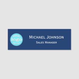 Professionell Modern Anpassningsbar Business Logot Namnbricka