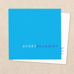 Professionell Modern Balt Blue Minimalist Square i Fyrkantigt Visitkort