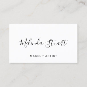 Professionell Modern Black and White Visitkort