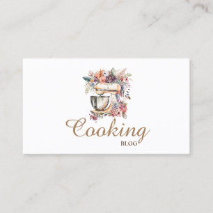 Professionell,Modern,Blommig,Ombud,Kokning Visitkort
