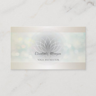 Professionell Modern Bokeh,Lotus Visitkort