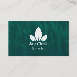 Professionell Modern botanist Grönt och vit Visitkort